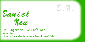 daniel neu business card